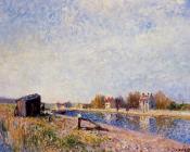 阿尔弗莱德 西斯莱 : The Loing at Saint-Mammes